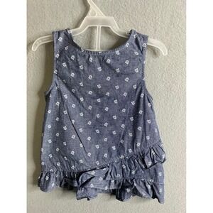 Penelope Mack Top Women's Girls 4T Ruffle‎ Floral Sleeveless Casual